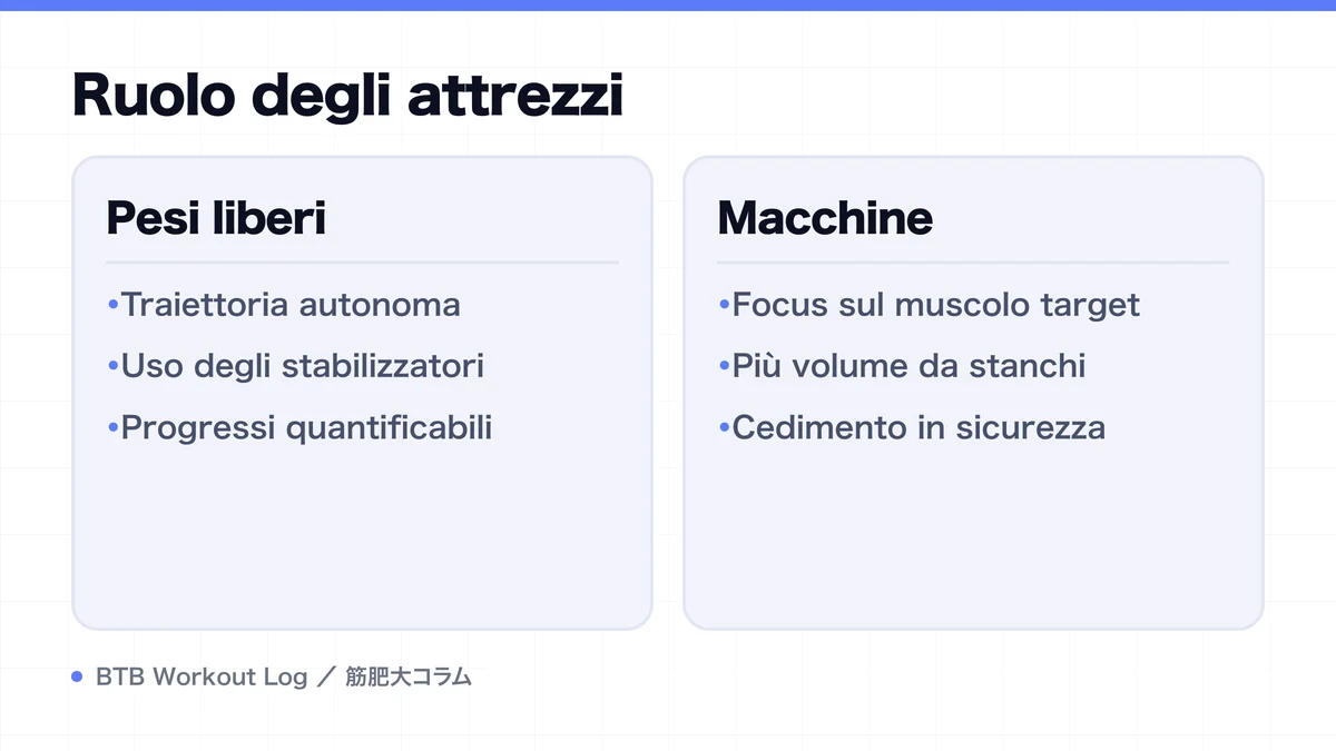 Diagram: Ruolo degli attrezzi