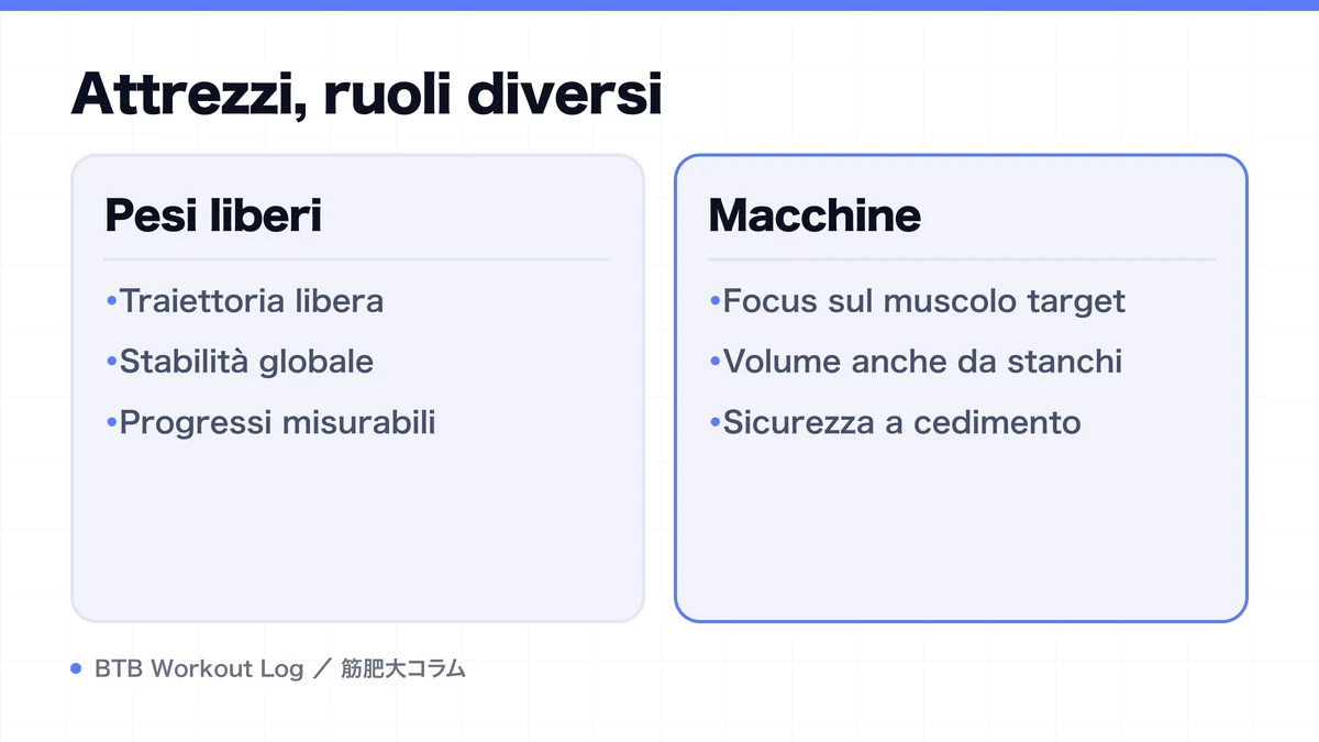 Diagram: Attrezzi, ruoli diversi