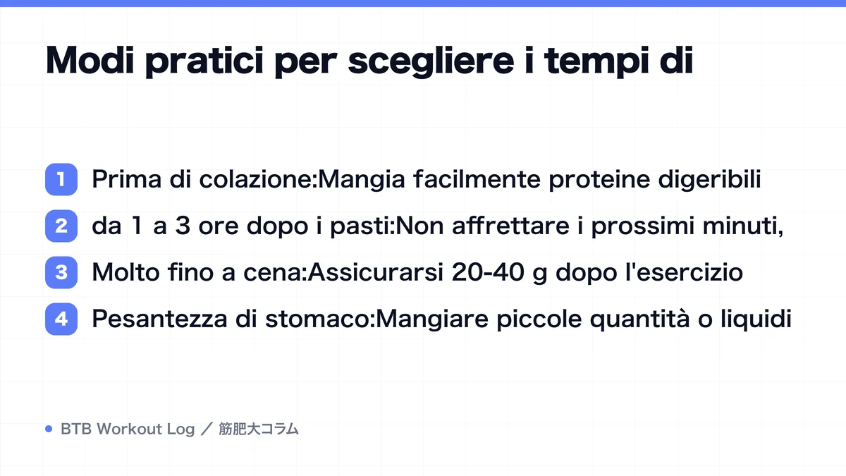 Diagram: Modi pratici per scegliere i tempi di