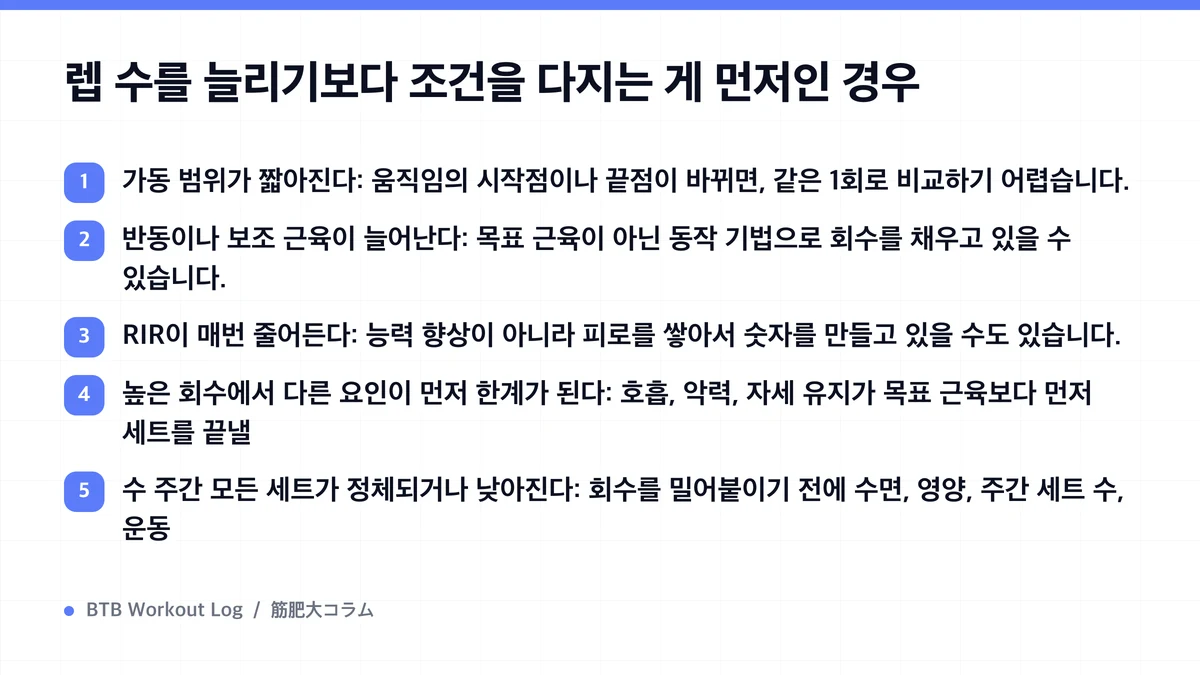 Diagram: 렙 수를 늘리기보다 조건을 다지는 게 먼저인 경우