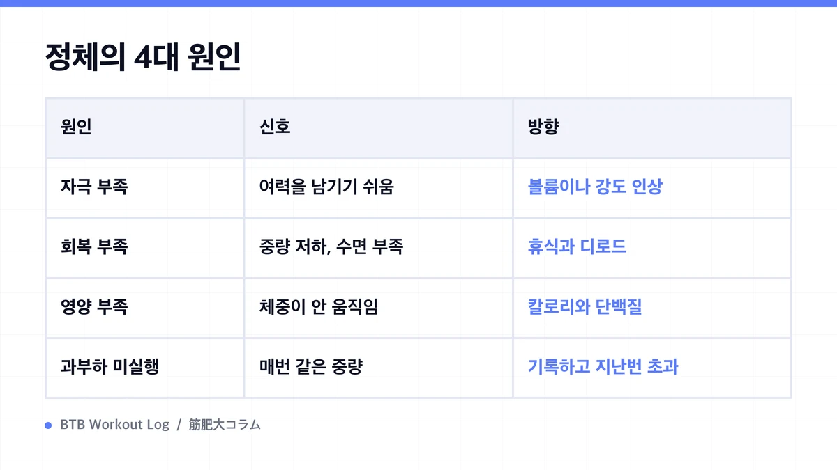 Diagram: 정체의 4대 원인