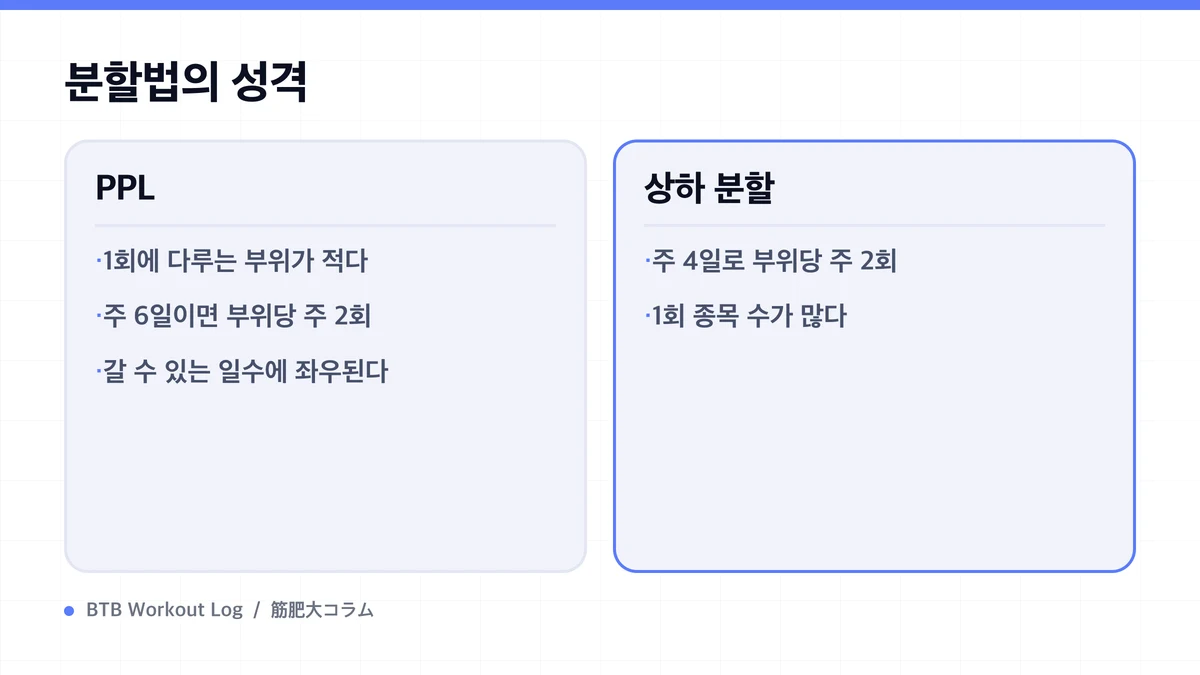 Diagram: 분할법의 성격