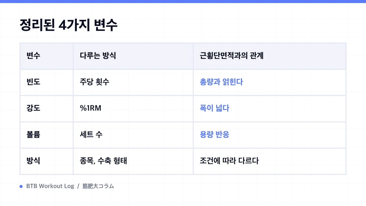 Diagram: 정리된 4가지 변수