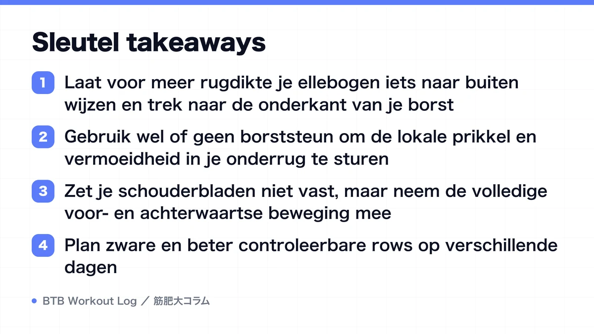 Diagram: Sleutel takeaways