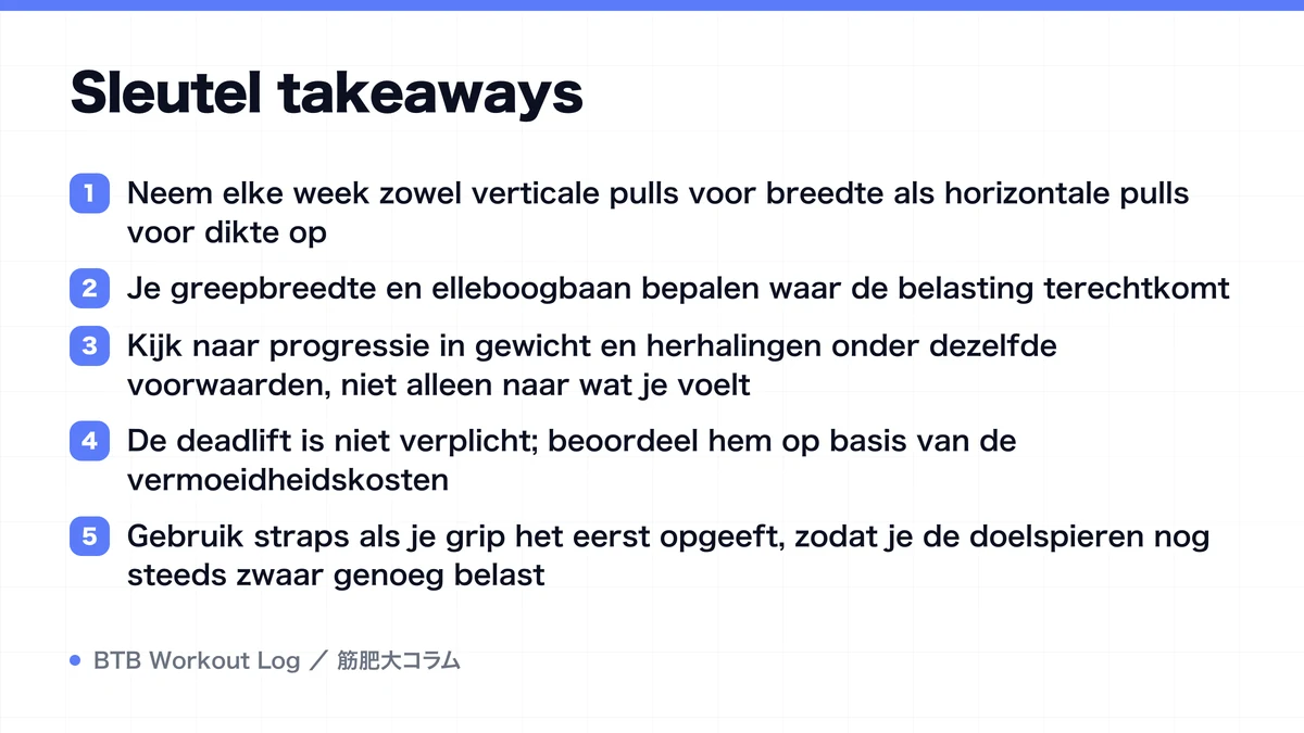 Diagram: Sleutel takeaways