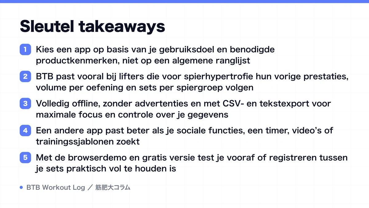 Diagram: Sleutel takeaways