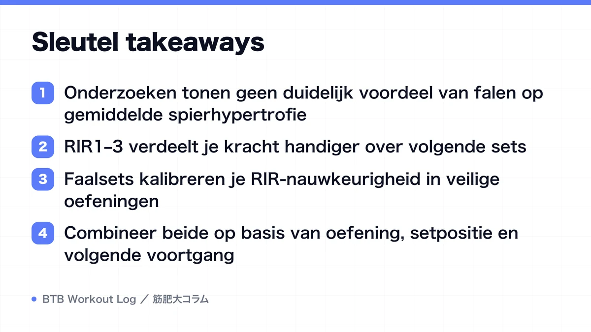Diagram: Sleutel takeaways