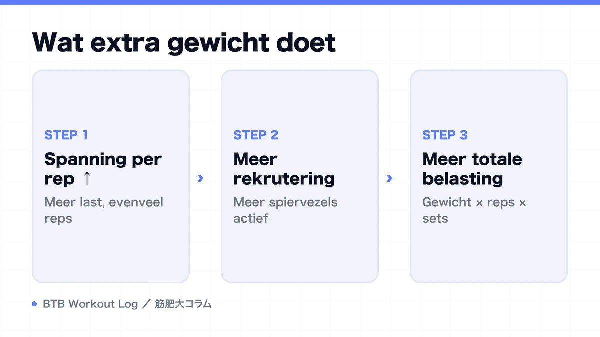 Diagram: Wat extra gewicht doet