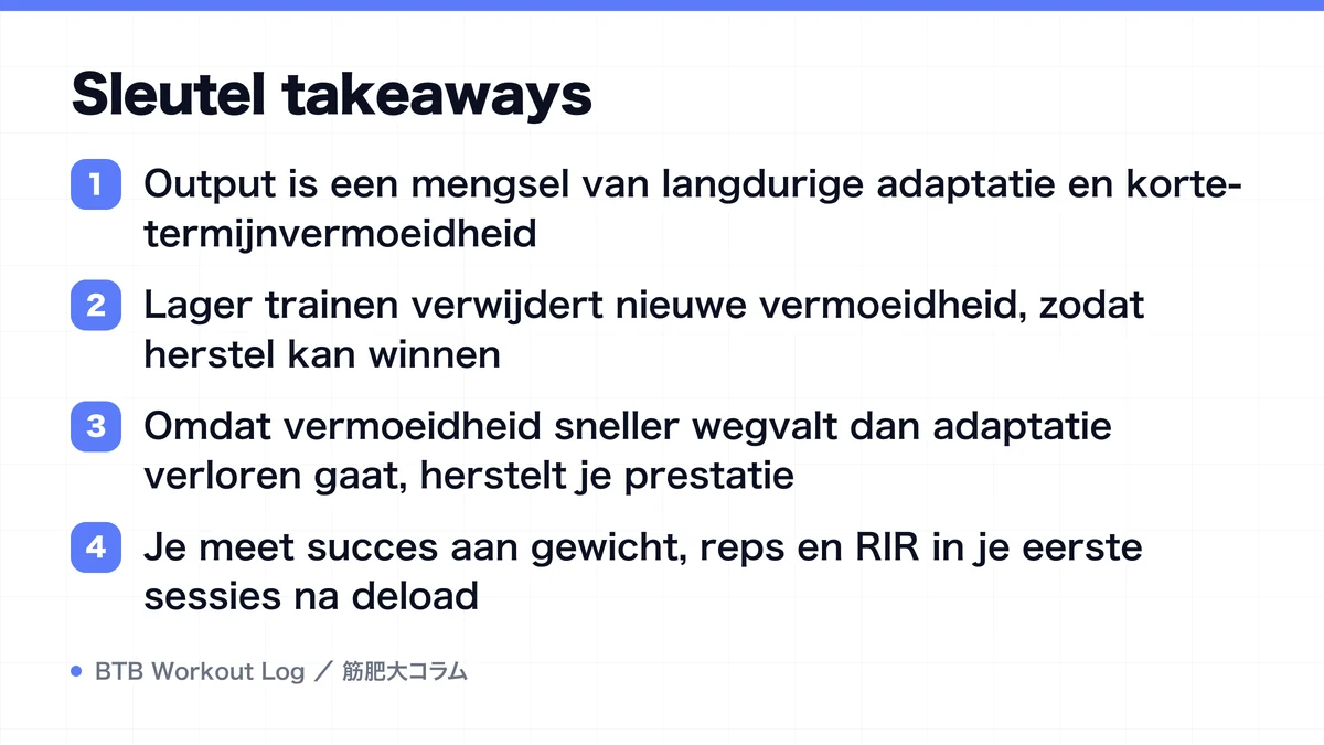 Diagram: Sleutel takeaways