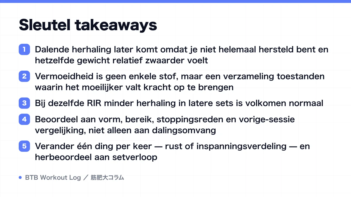 Diagram: Sleutel takeaways