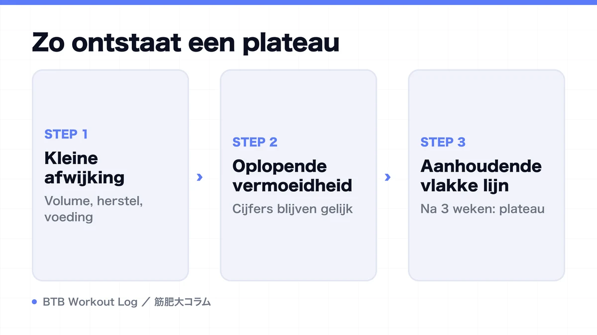 Diagram: Zo ontstaat een plateau