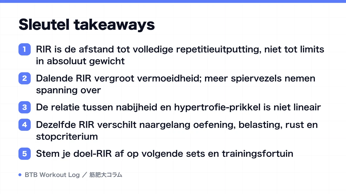 Diagram: Sleutel takeaways