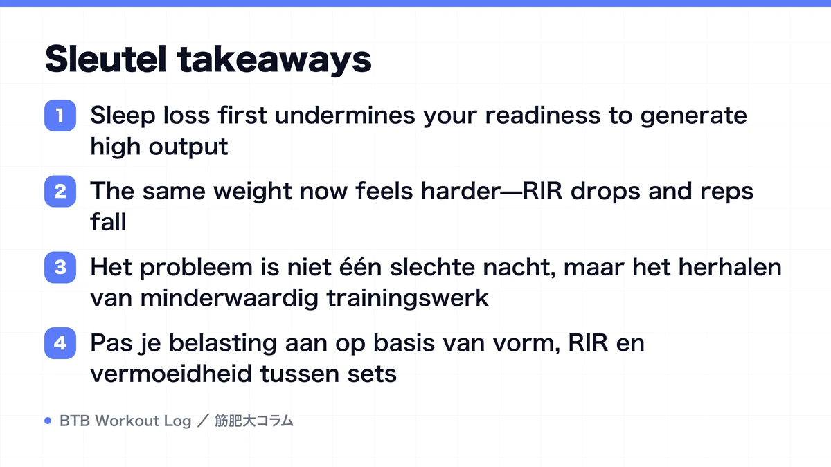 Diagram: Sleutel takeaways