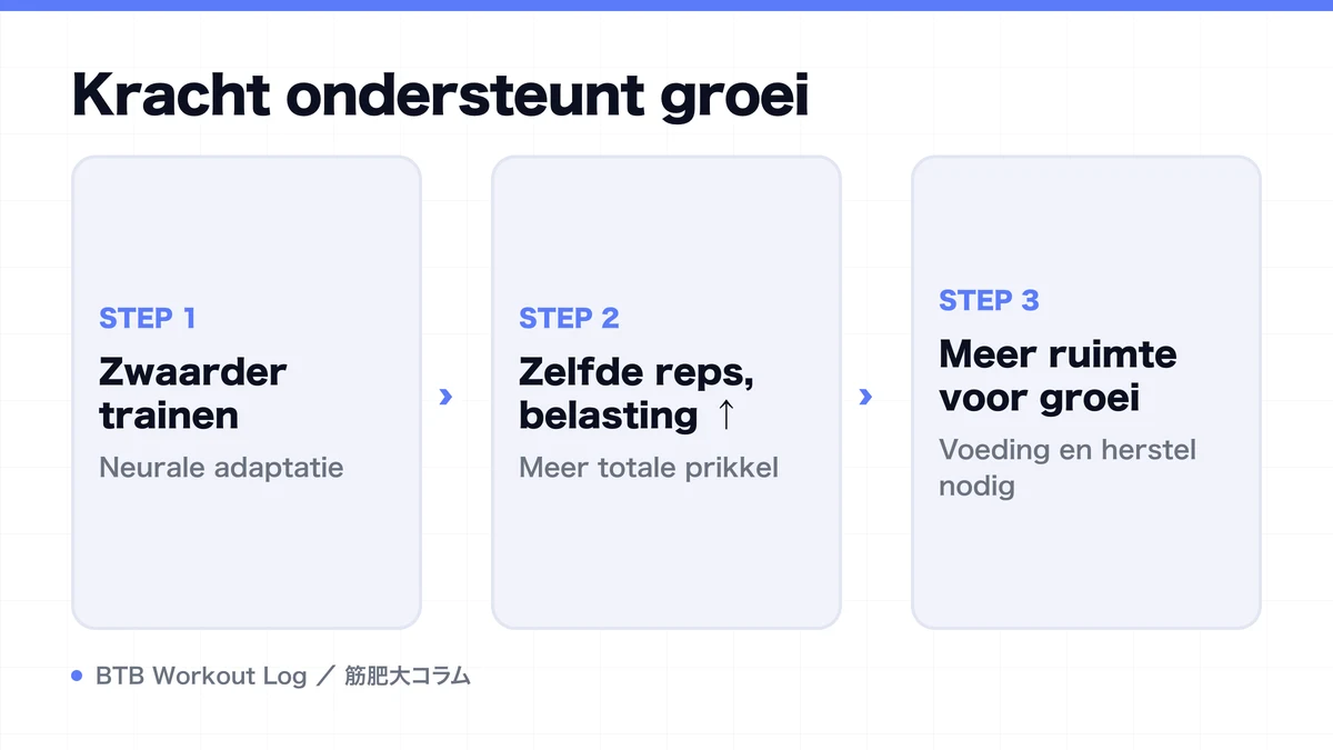 Diagram: Kracht ondersteunt groei