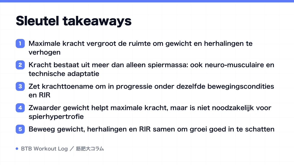 Diagram: Sleutel takeaways