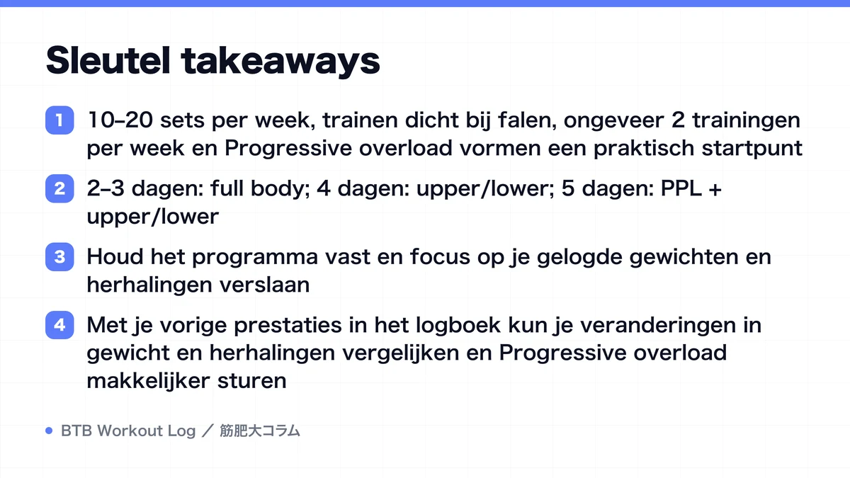 Diagram: Sleutel takeaways