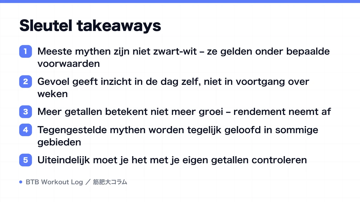Diagram: Sleutel takeaways