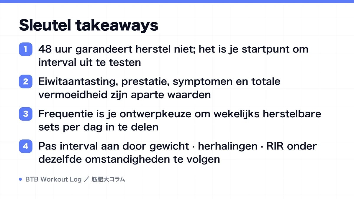 Diagram: Sleutel takeaways