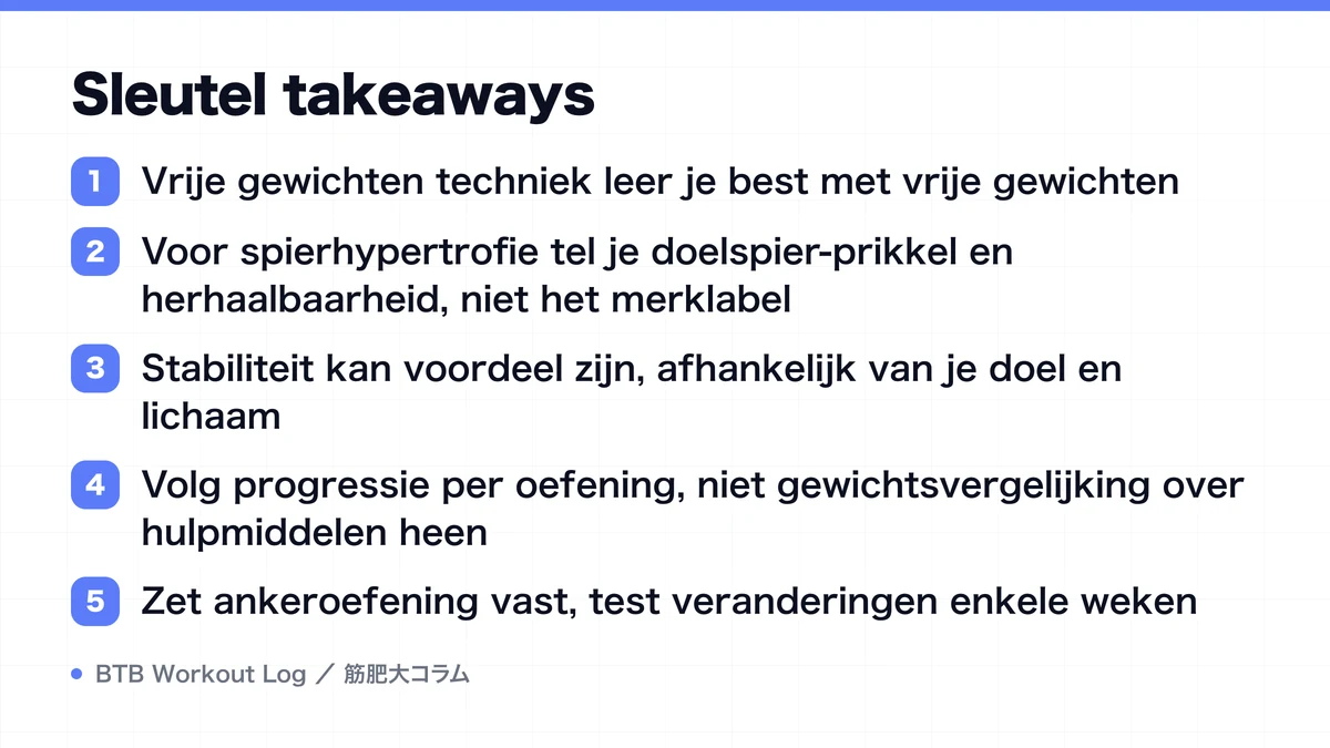 Diagram: Sleutel takeaways
