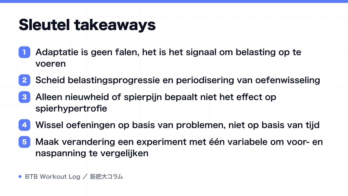 Diagram: Sleutel takeaways