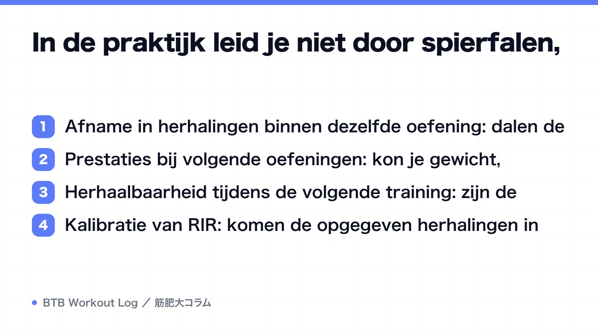 Diagram: In de praktijk leid je niet door spierfalen,