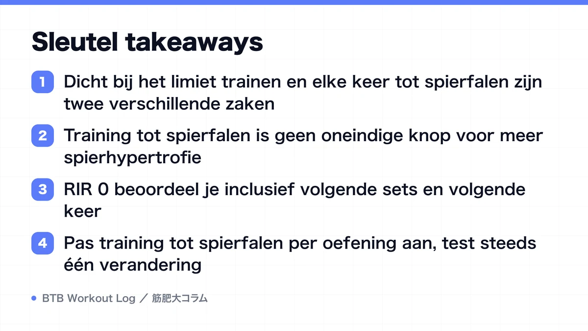 Diagram: Sleutel takeaways