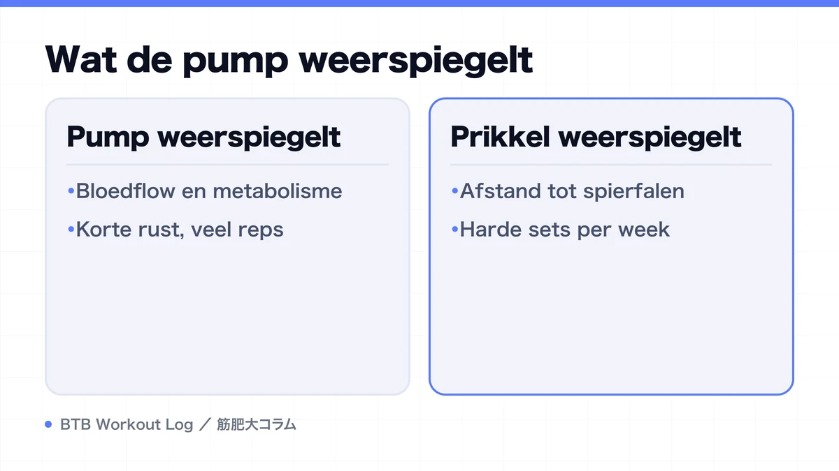 Diagram: Wat de pump weerspiegelt
