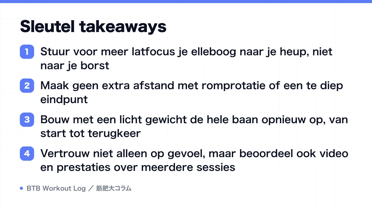 Diagram: Sleutel takeaways