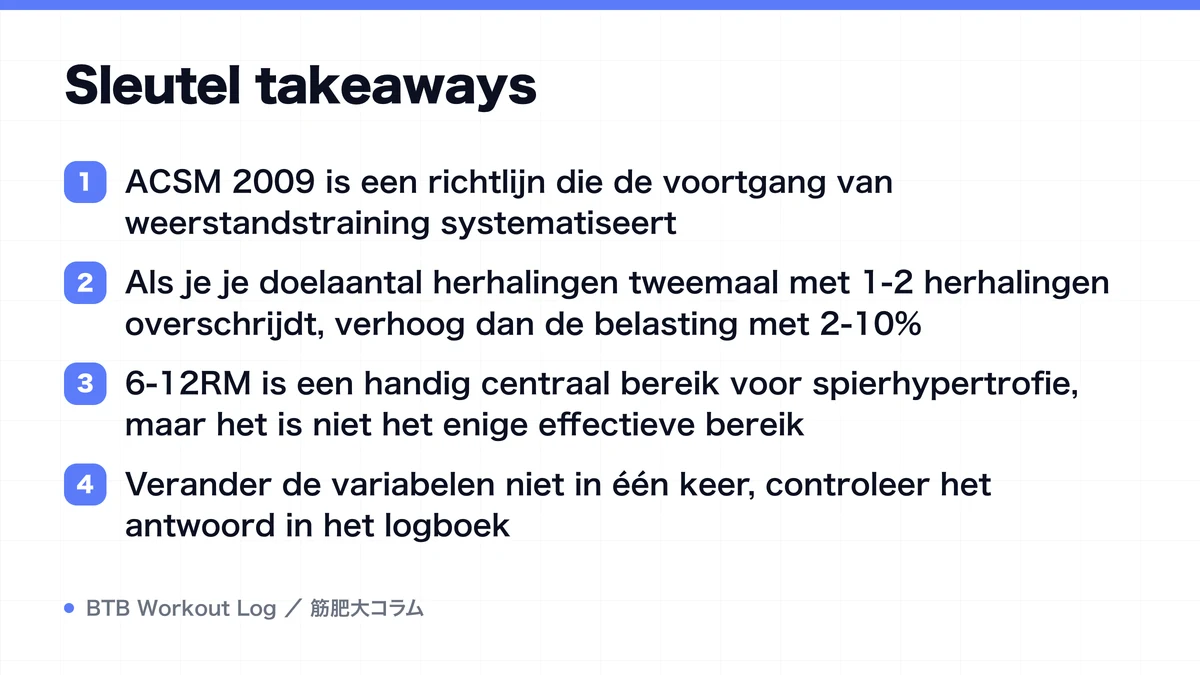 Diagram: Sleutel takeaways