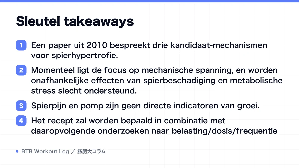 Diagram: Sleutel takeaways