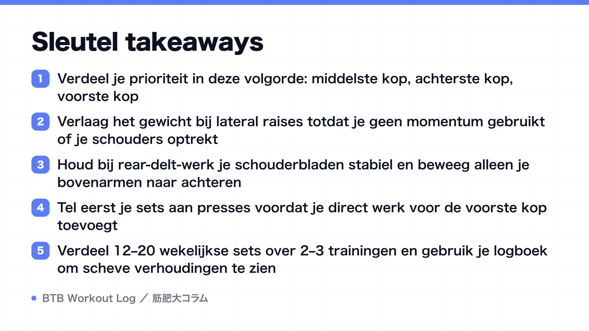 Diagram: Sleutel takeaways