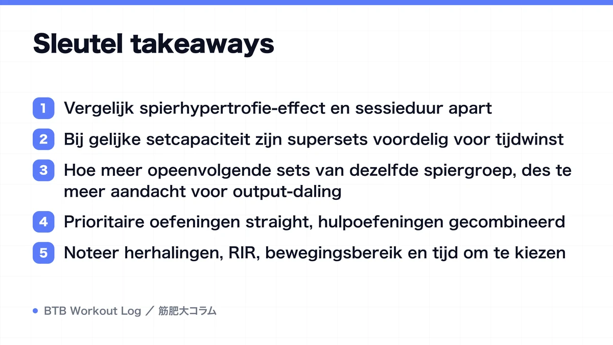 Diagram: Sleutel takeaways