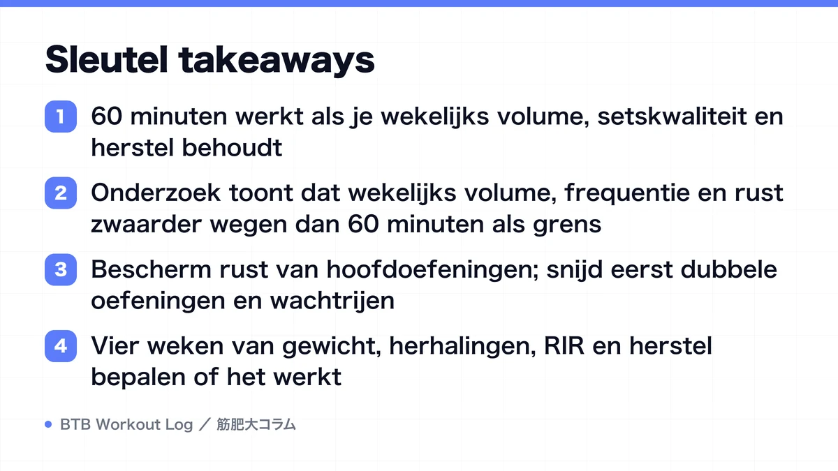 Diagram: Sleutel takeaways