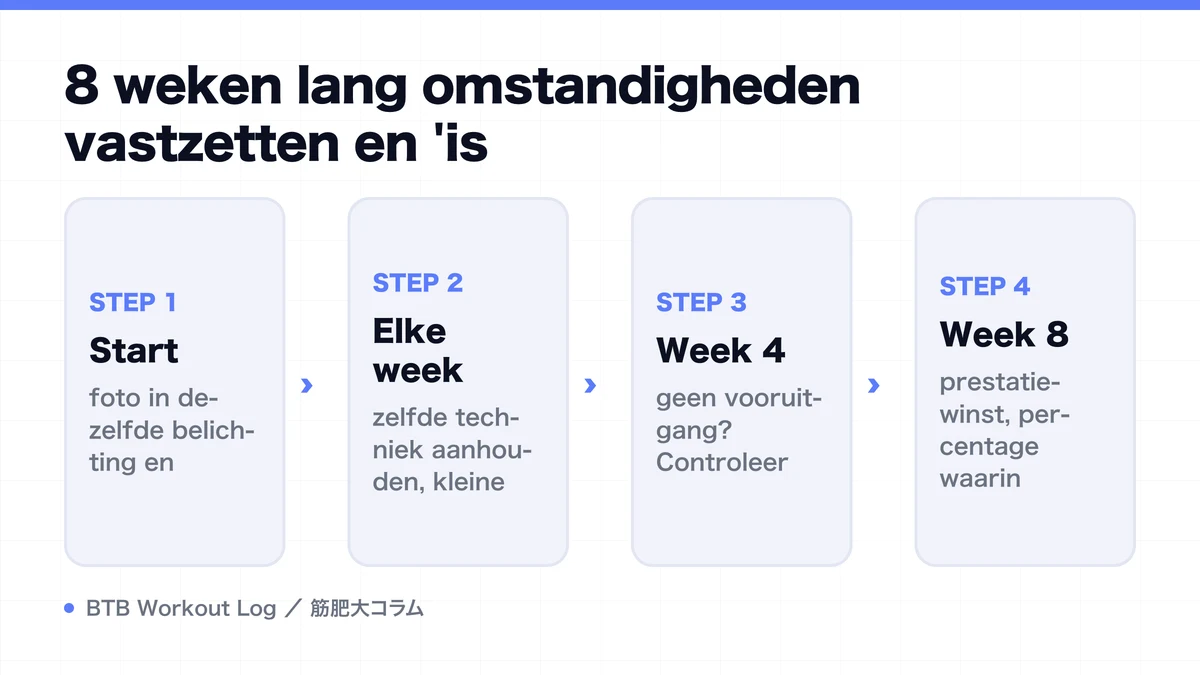 Diagram: 8 weken lang omstandigheden vastzetten en 'is