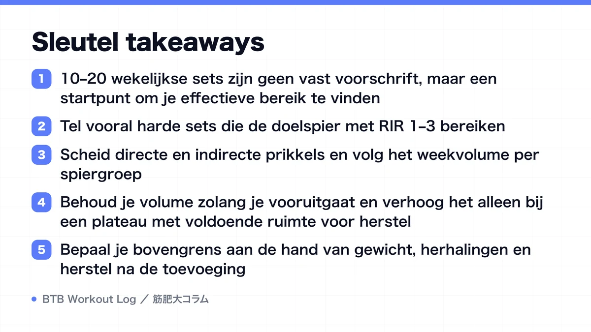 Diagram: Sleutel takeaways