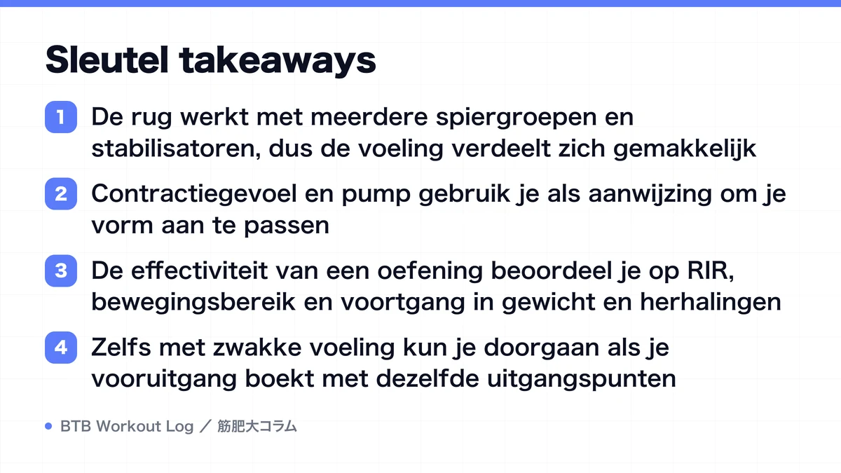 Diagram: Sleutel takeaways