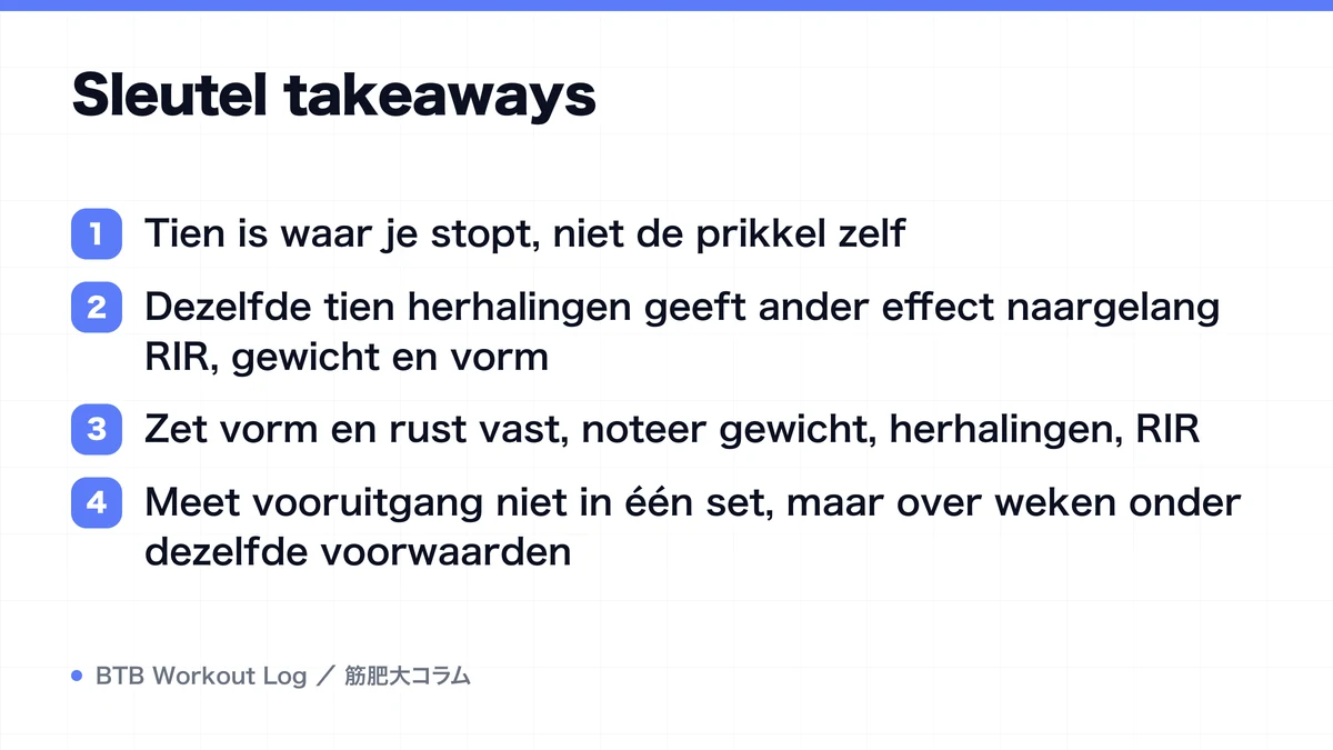 Diagram: Sleutel takeaways