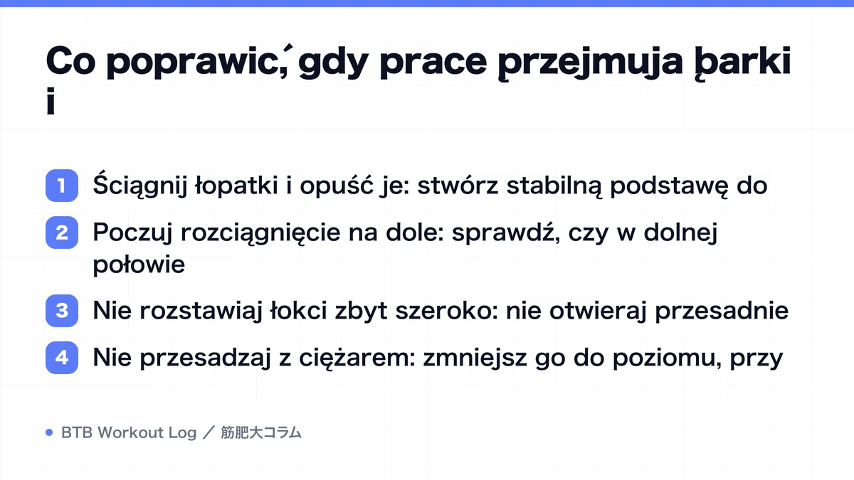 Diagram: Co poprawić, gdy pracę przejmują barki i