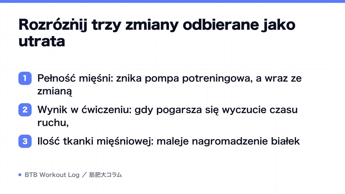 Diagram: Rozróżnij trzy zmiany odbierane jako utrata