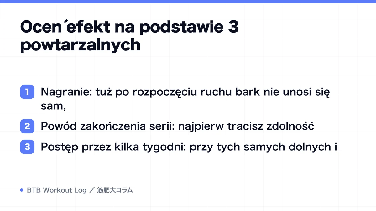 Diagram: Oceń efekt na podstawie 3 powtarzalnych