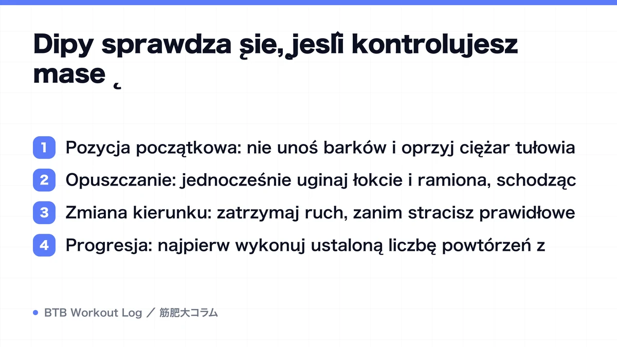 Diagram: Dipy sprawdzą się, jeśli kontrolujesz masę