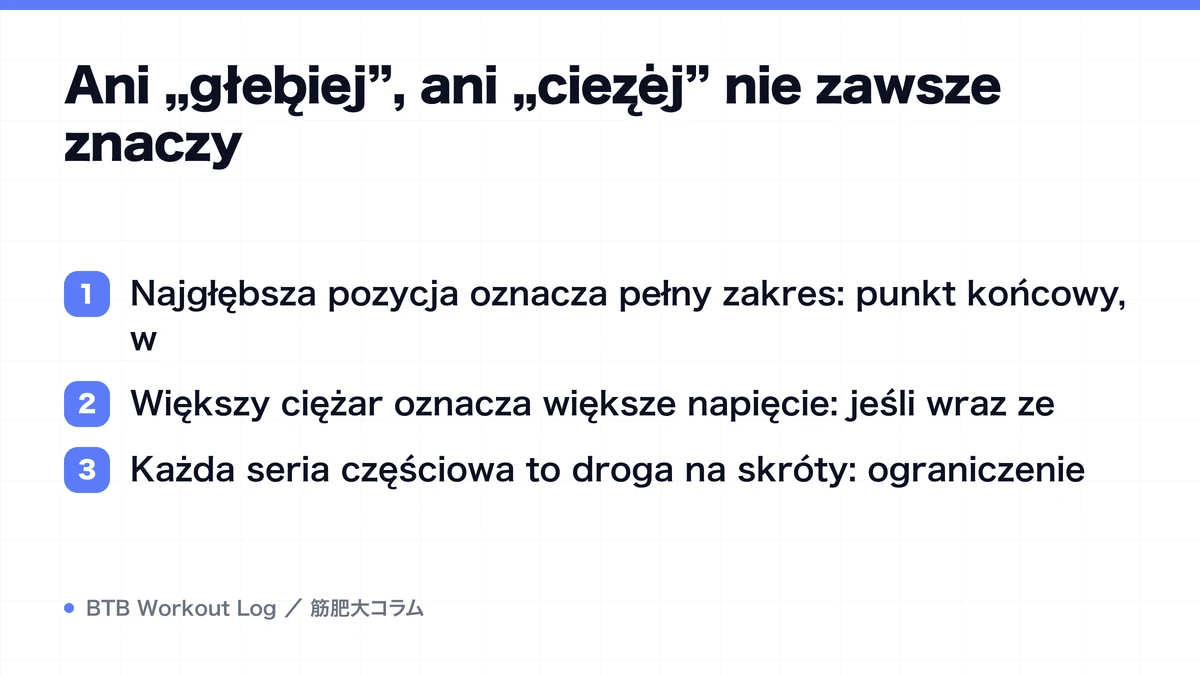 Diagram: Ani „głębiej”, ani „ciężej” nie zawsze znaczy
