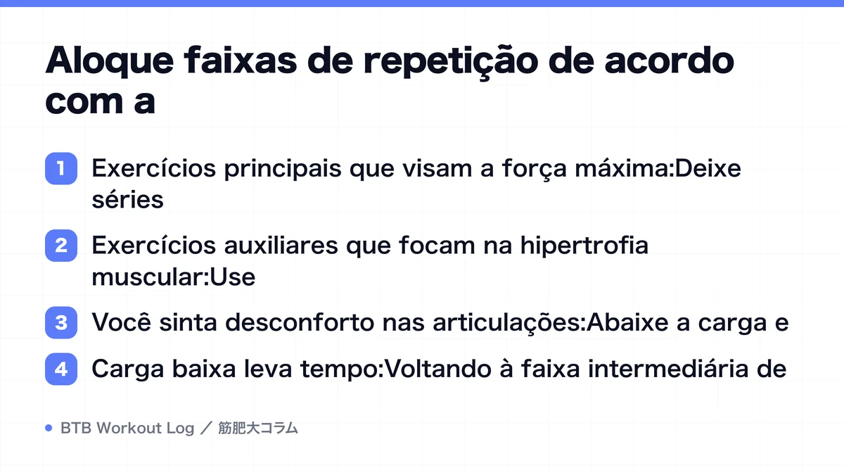 Diagram: Aloque faixas de repetição de acordo com a