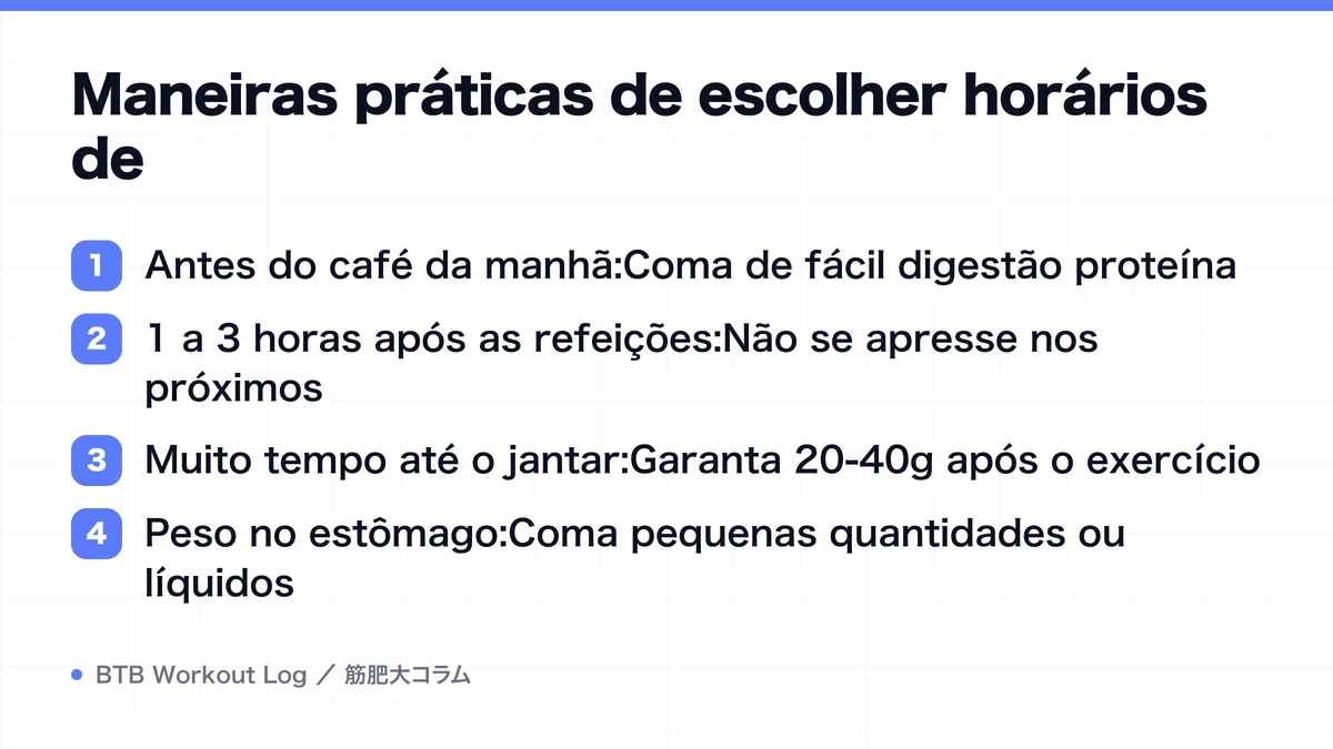 Diagram: Maneiras práticas de escolher horários de
