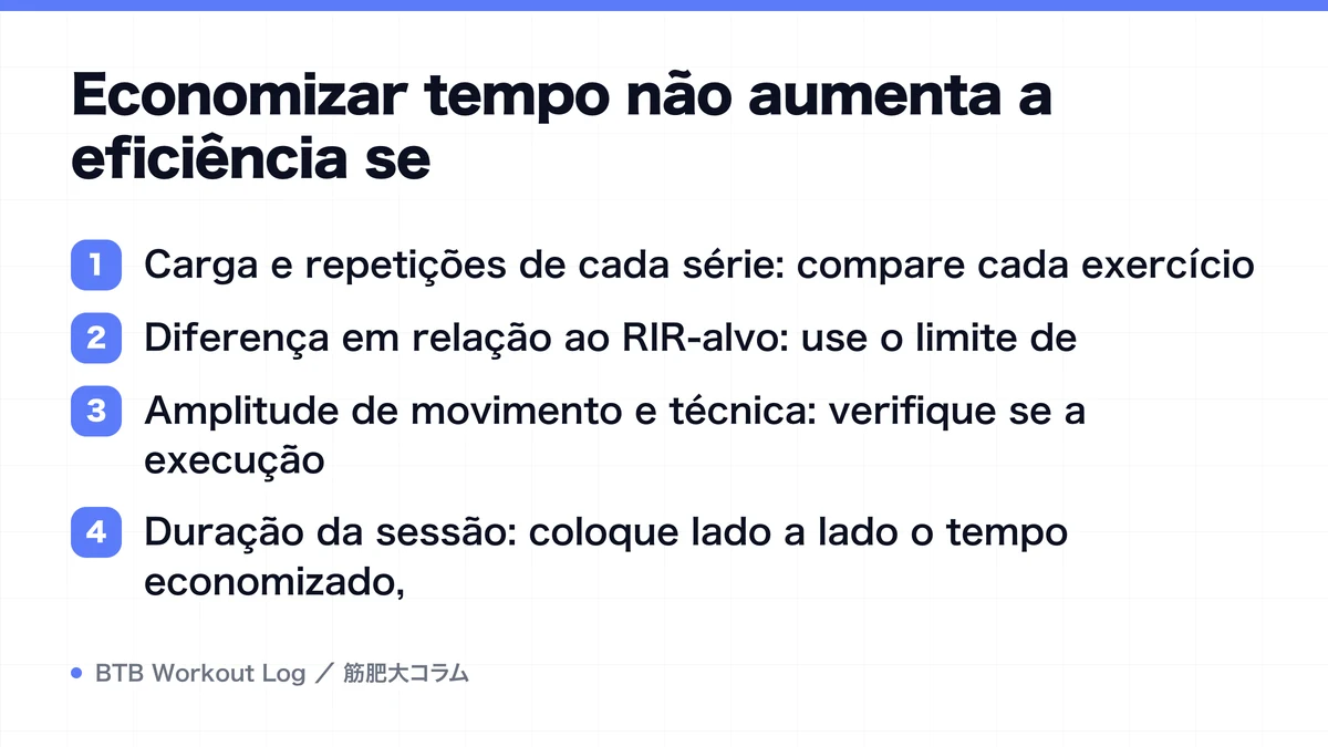 Diagram: Economizar tempo não aumenta a eficiência se
