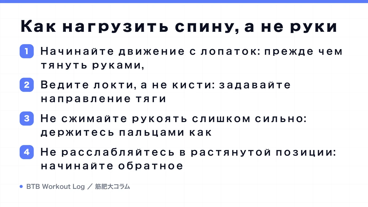 Diagram: Как нагрузить спину, а не руки