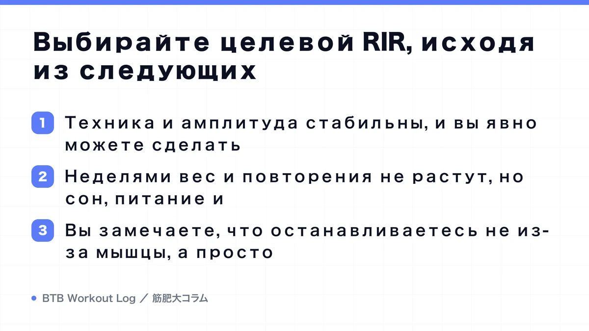 Diagram: Выбирайте целевой RIR, исходя из следующих
