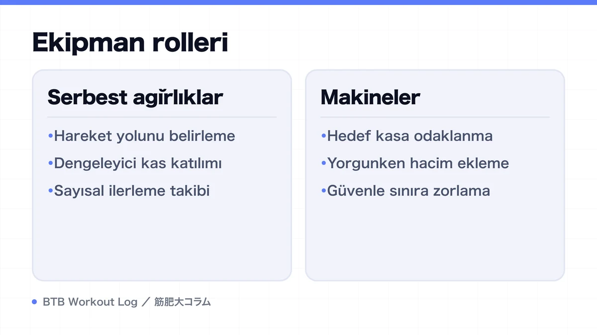 Diagram: Ekipman rolleri