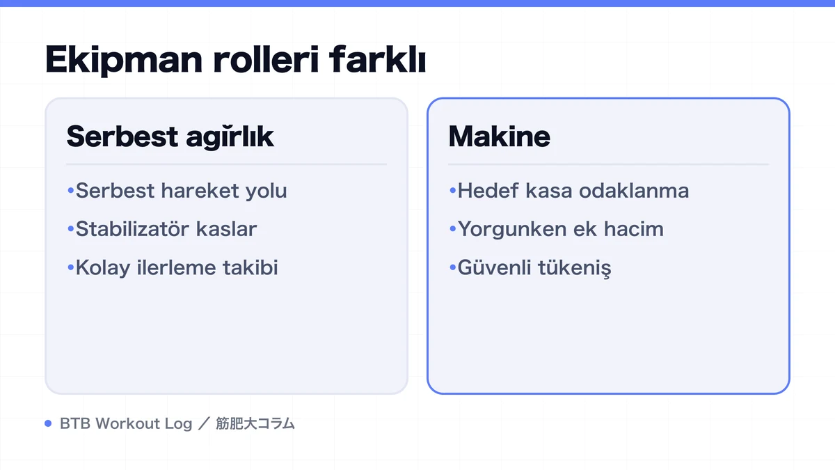 Diagram: Ekipman rolleri farklı