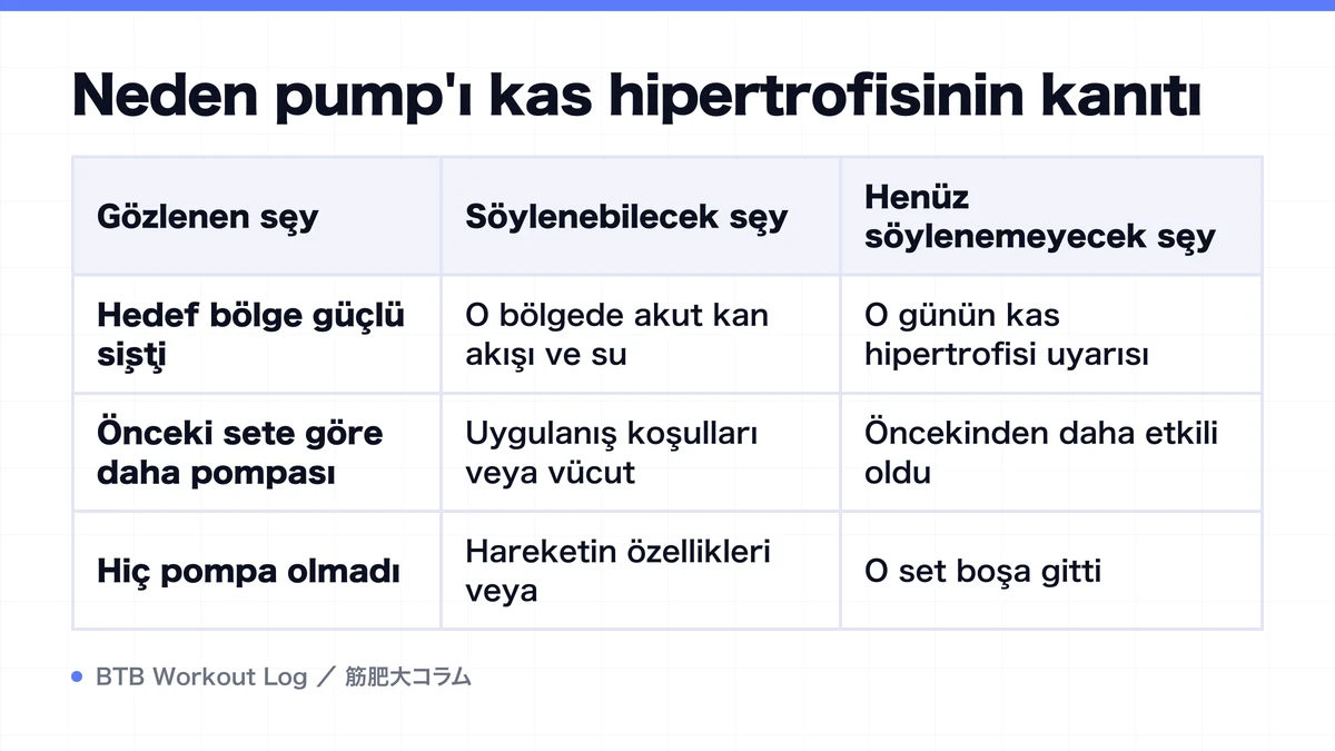 Diagram: Neden pump'ı kas hipertrofisinin kanıtı
